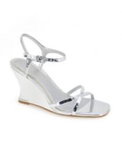 Dressy silver wedge sandals store