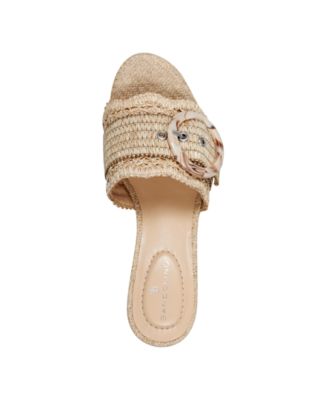 Women's Anni Raffia Crochet Block Heel Sandals