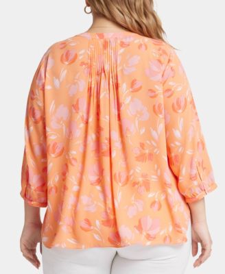 Plus Size Pintuck Blouse