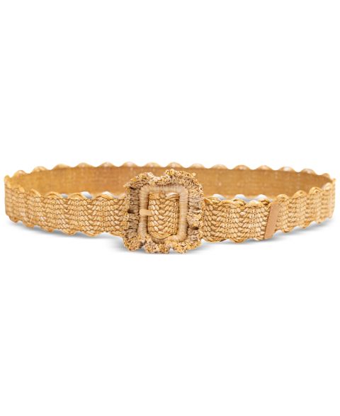 Женский ремень Sam Edelman Scalloped Edge Raffia Woven Belt