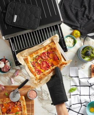 Quilted Cotton Terry Cloth Kitchen Towel, Oven Mitt, Potholder 4-Pack Set