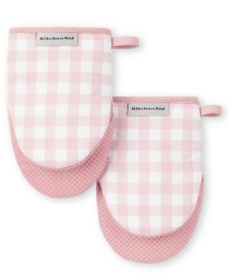 Gingham Mini Oven Mitt 2-Pack Set, 5.5" x 8"