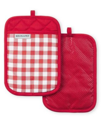 Gingham Pot Holder 2-Pack Set, 7" x 10"