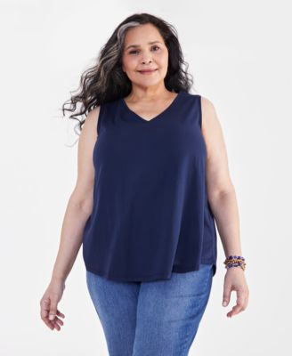 Plus Size V-Neck Tank