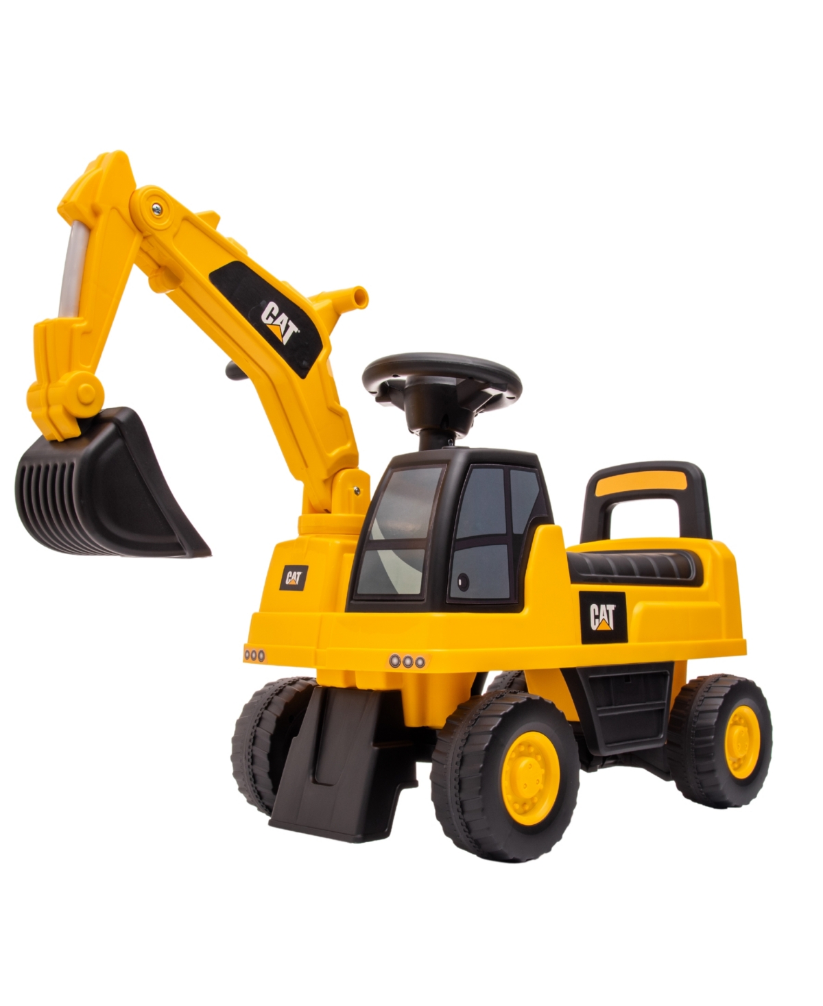 Shop Best Ride On Cars Cat Excavator Push Car Foot To Floor In Yellow