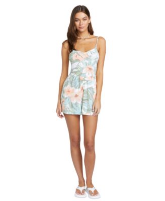 Volcom - Juniors' Had Me At Aloha Printed Sleeveless Romper