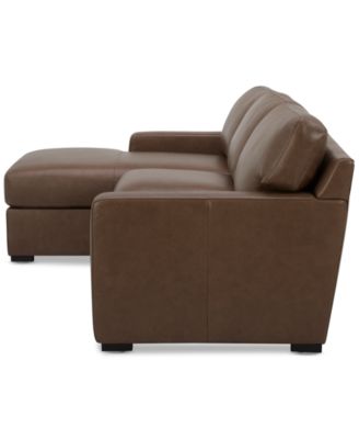 Radley 3-Pc. Leather Modular Chaise Sectional, Created for Macy's