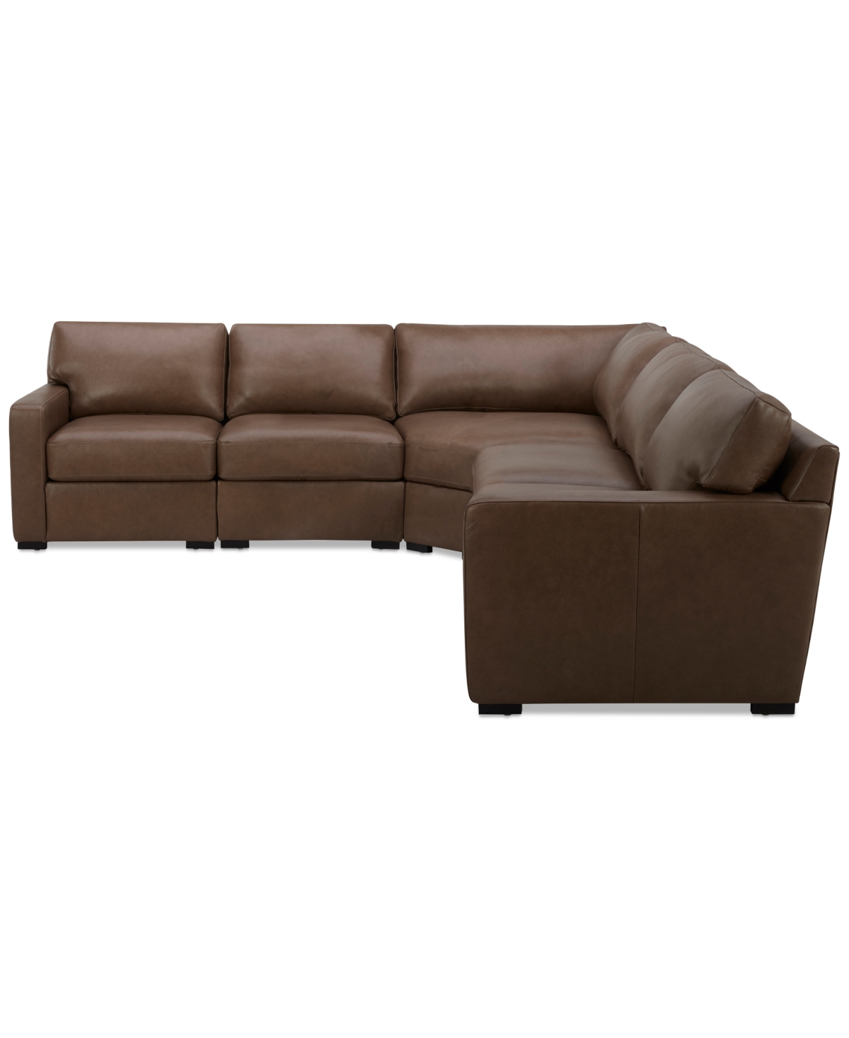 Radley 5-Pc. Leather Wedge L Shape Modular Sectional, Created for Macy's