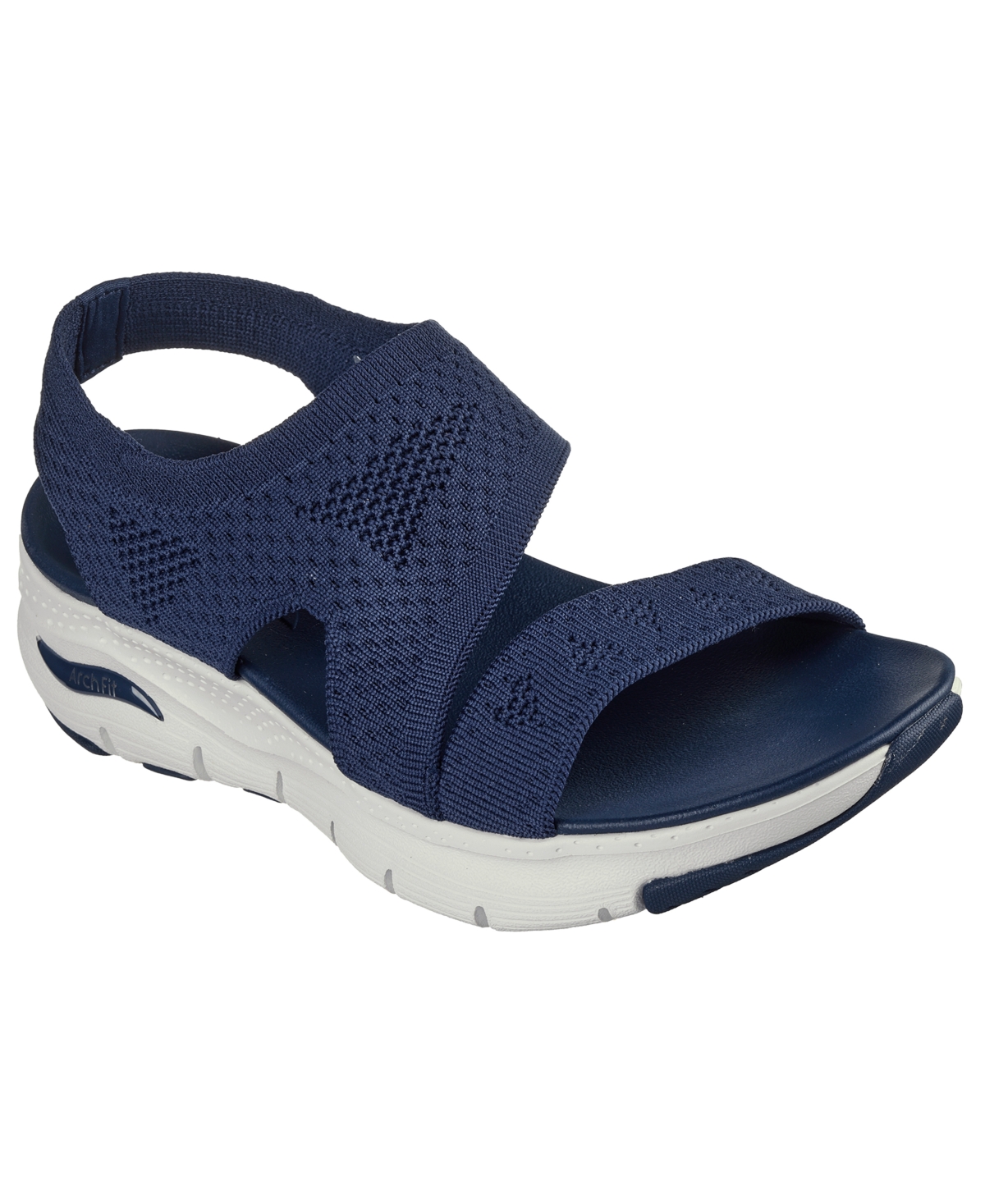 Women's Cali Arch Fit - Brightest Day Slip-On Sandals from Finish Line - Navy