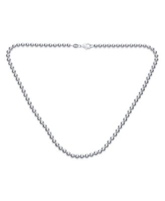 Silver white newest round bead ball necklace