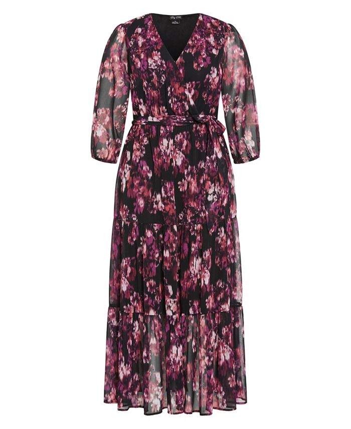City Chic | Dresses | Nwt City Chic Dress Dreaming Pomegranate Xl 22 3x
