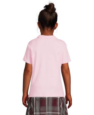 School Uniform Girls Short Sleeve Feminine Fit Interlock Polo Shirt