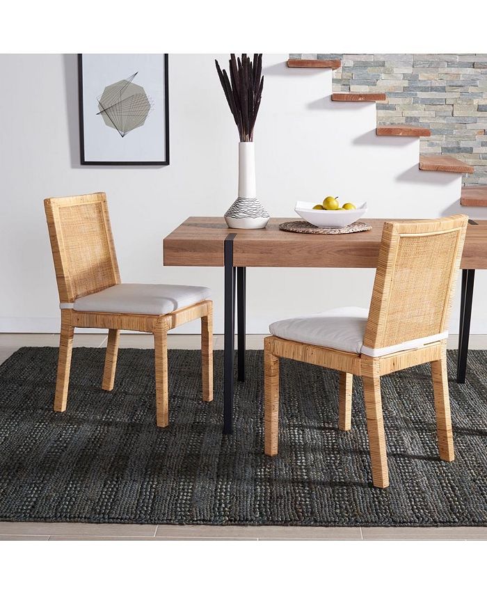 Safavieh Tojo Cane Dining Chair W/ Cushion (Set Of 2) Macy's