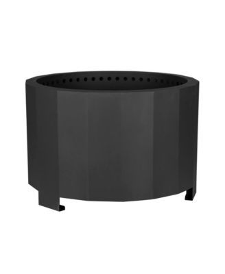 Aries Portable Steel Smokeless Wood Burning Outdoor Firepit with Waterproof Cover