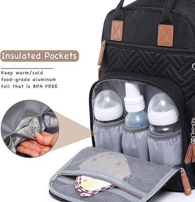 Diaper Bag Backpack, Unisex Baby Bags for Boys Girls, Waterproof Travel