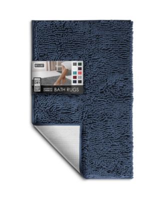 Ultra-Soft Chenille Bath Rug - Medium 20"x32", Quick-Dry, Machine-Washable, Non-Slip PVC Backing