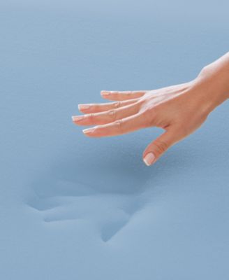 4" Wave Convoluted Gel Memory Foam Mattress Topper, Twin XL