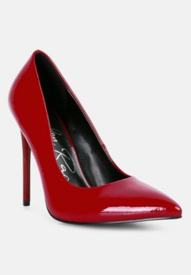 Womens Personated Stiletto Heel Pumps