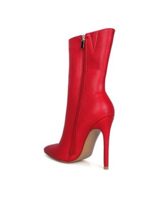 Womens Micah Pointed Toe Stiletto High Ankle Boots