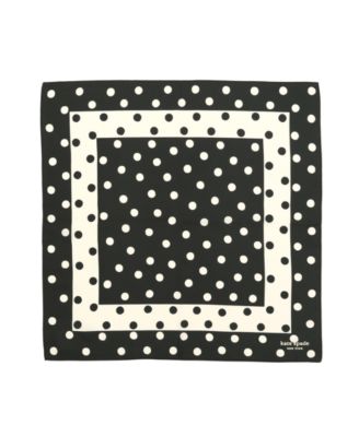 kate spade new york Women's Springtime Dot Silk Bandana Scarf - Macy's