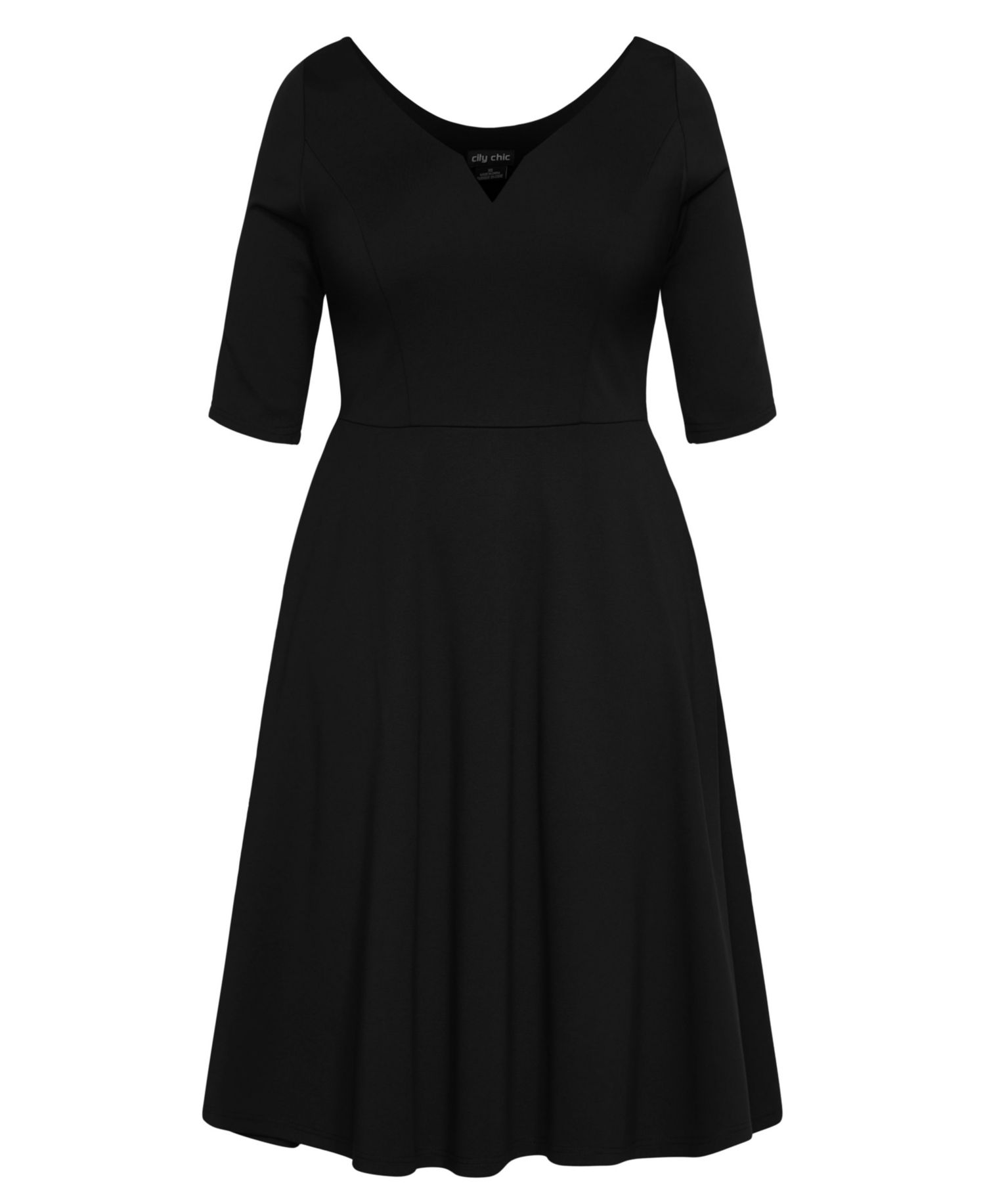 Women's Cute Girl Elbow Sleeve Dress