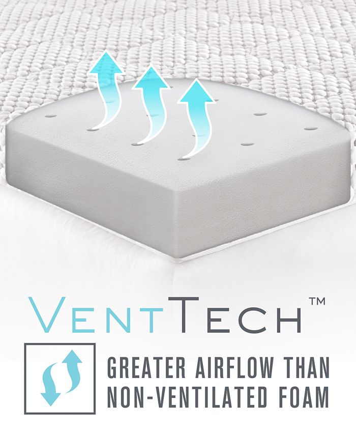 Martha Stewart Collection LAST ACT! Dream Science 4'' Memory Foam Twin Mattress Topper, VentTech