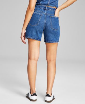 Women's High Rise Denim Shorts, Created for Macy's