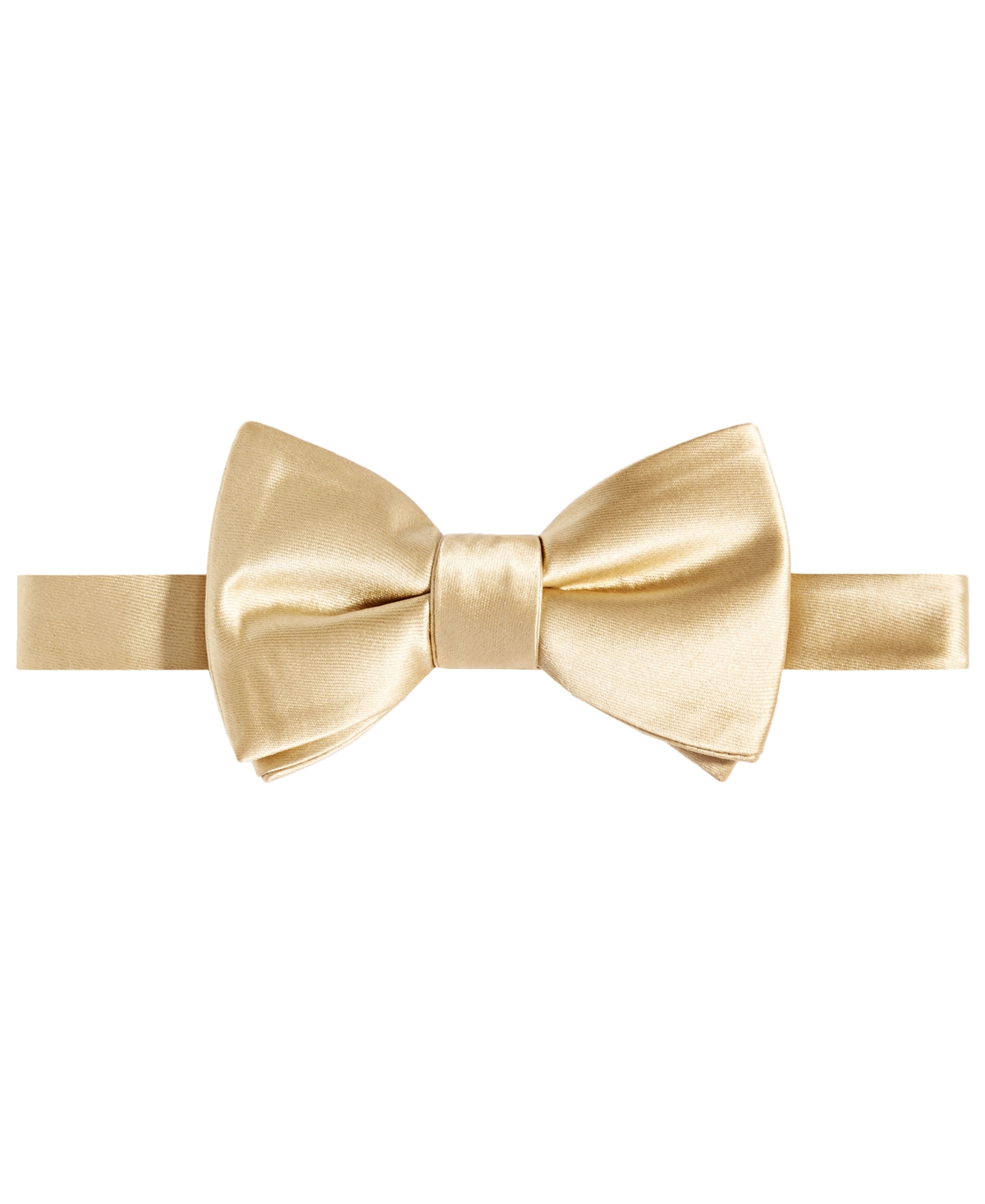 Men's Purple & Gold Solid Bow Tie - Yellow