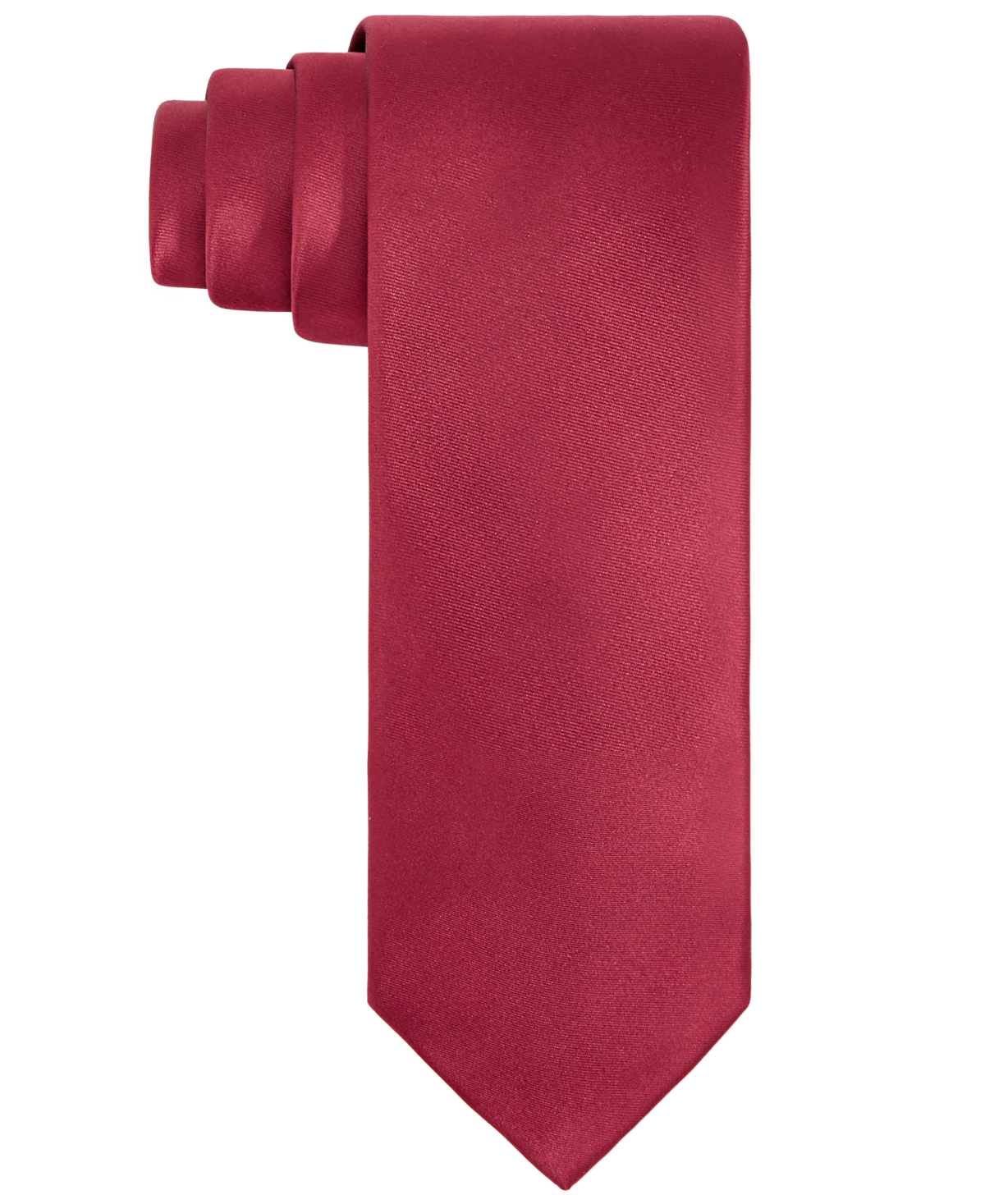 Shop Tayion Collection Men's Crimson & Cream Solid Tie In Red