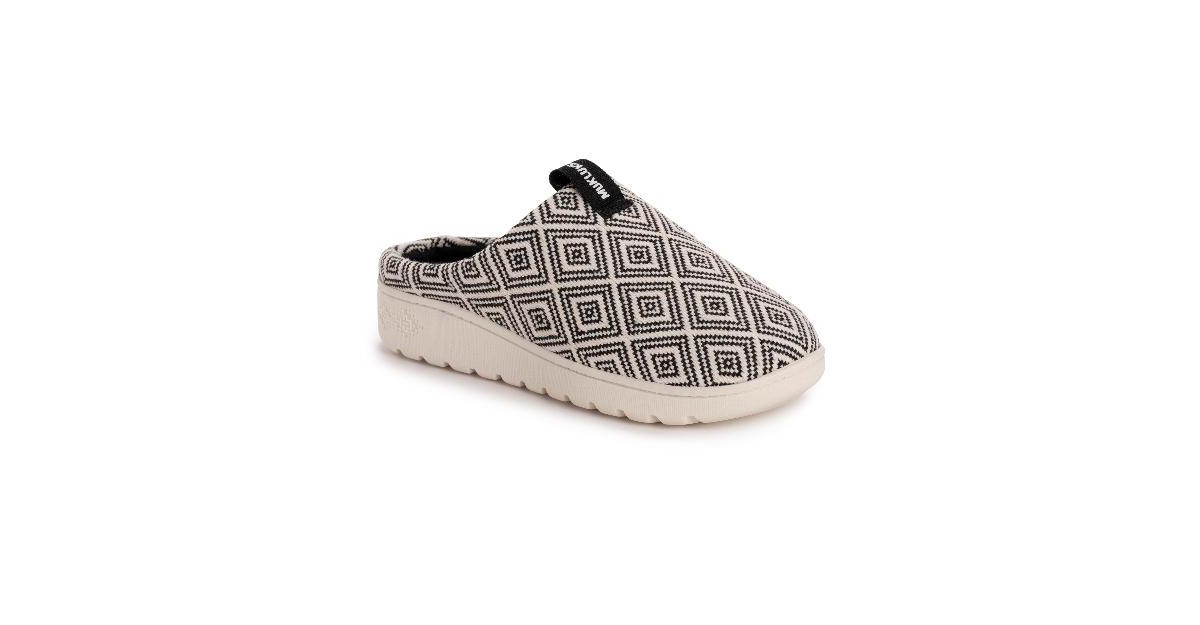 Women's Hailey Clog Slipper - Black/ivory