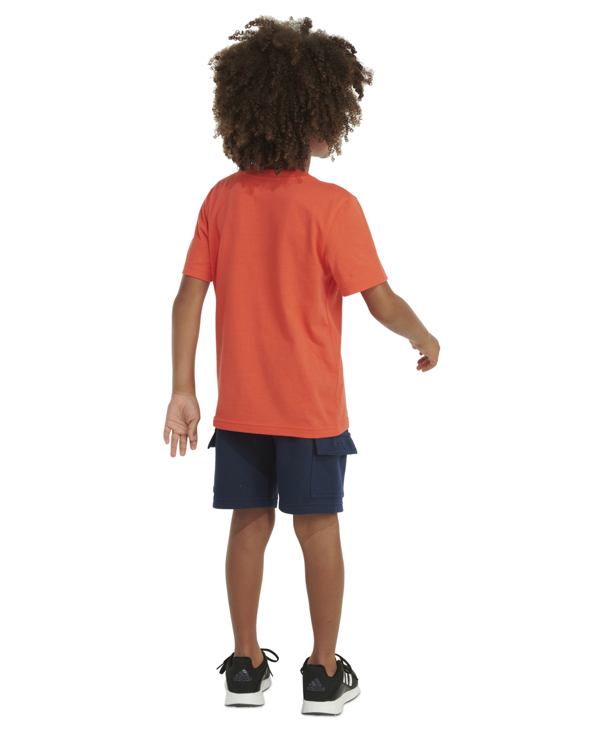 Adidas Originals Toddler & Little Boys 2-pc. Logo Graphic T-shirt & French Terry Cargo Shorts Set In Bright Red