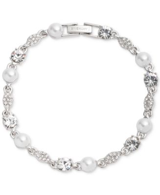 GIVENCHY＊Silver-Tone Pave クリスタルブレスレット＊送料込 Givenchy Silver-Tone Pavé & Color Crystal Flex Bracelet - Macy's