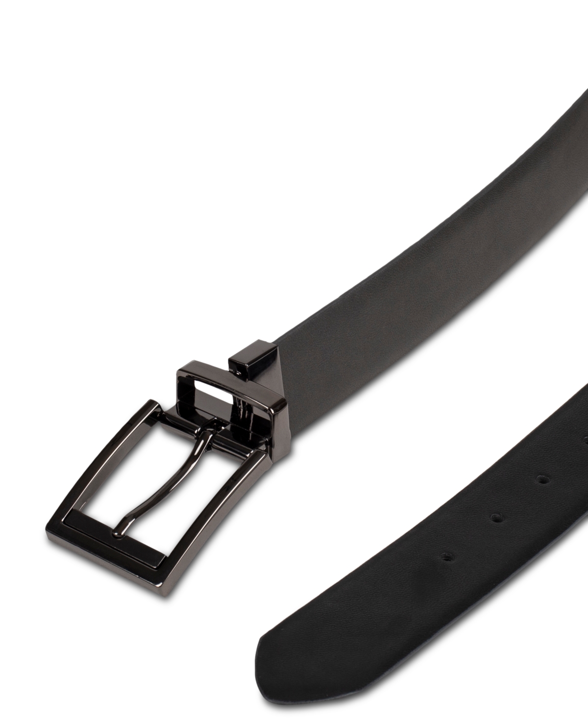 Shop Alfani Men's Belt, Created For Macy's In Grey,black