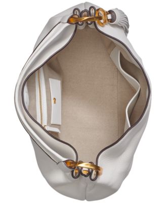 Donna Karan New York Glenwood Leather Shoulder with Tassel Detail