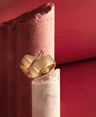 Bypass Ring in 14k Yellow Gold and 14k White Gold