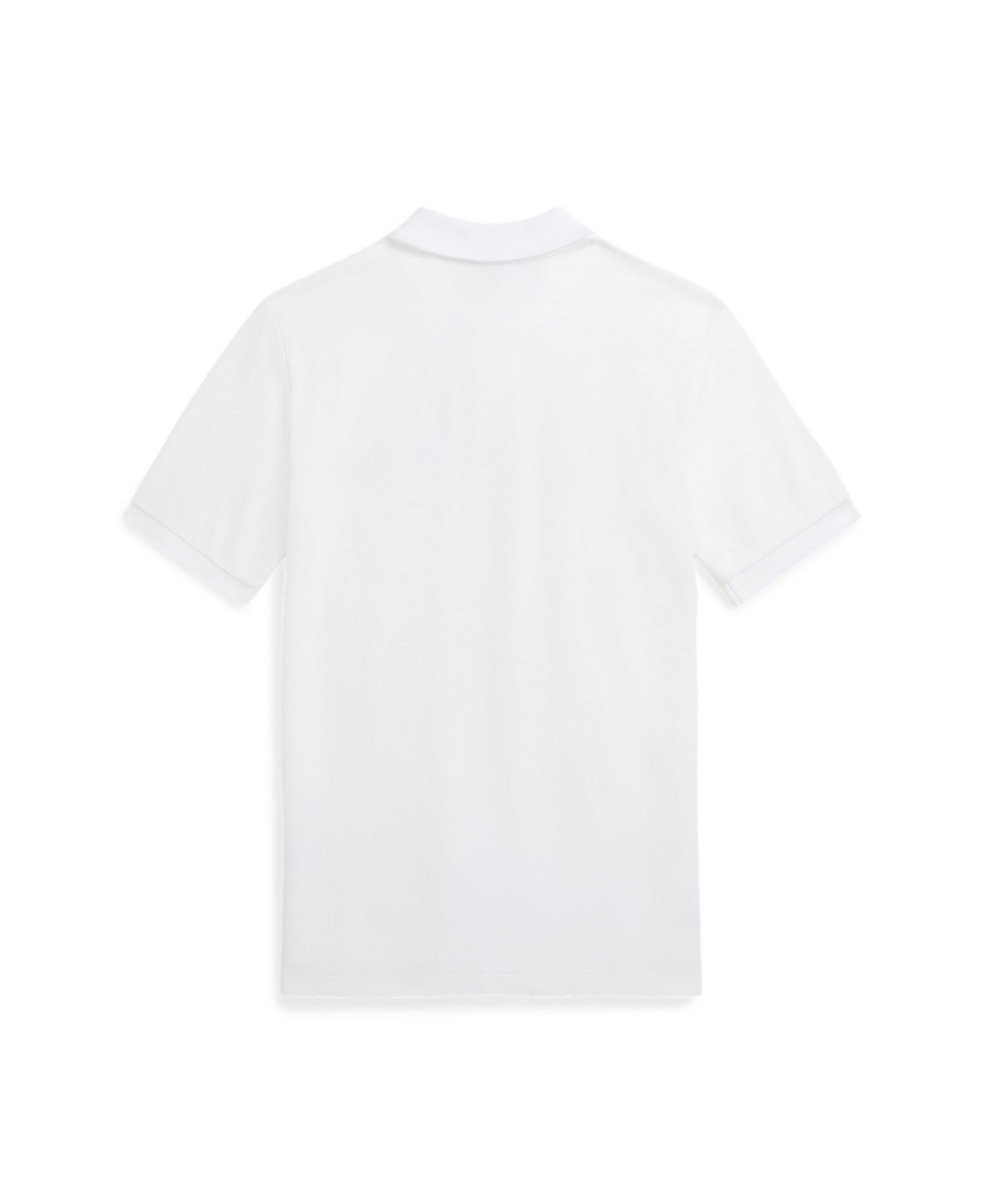 Shop Polo Ralph Lauren Big Boys Ombre-logo Cotton Mesh Polo Shirt In White
