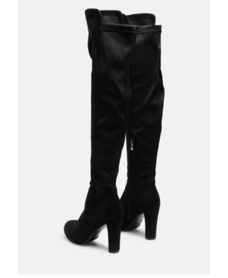fauna knee high block heeled boots