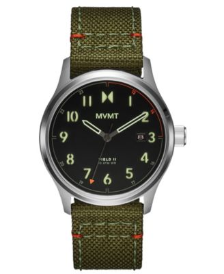 Mvmt Watches Field II Nylon Strap Watch 41mm Black