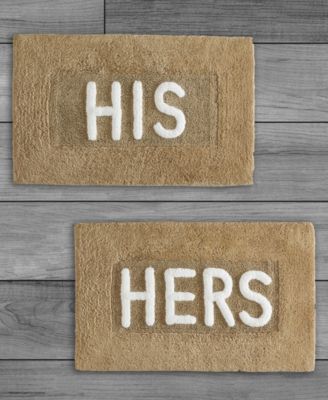 His & Hers Cotton 2-Piece Bath Rug Set