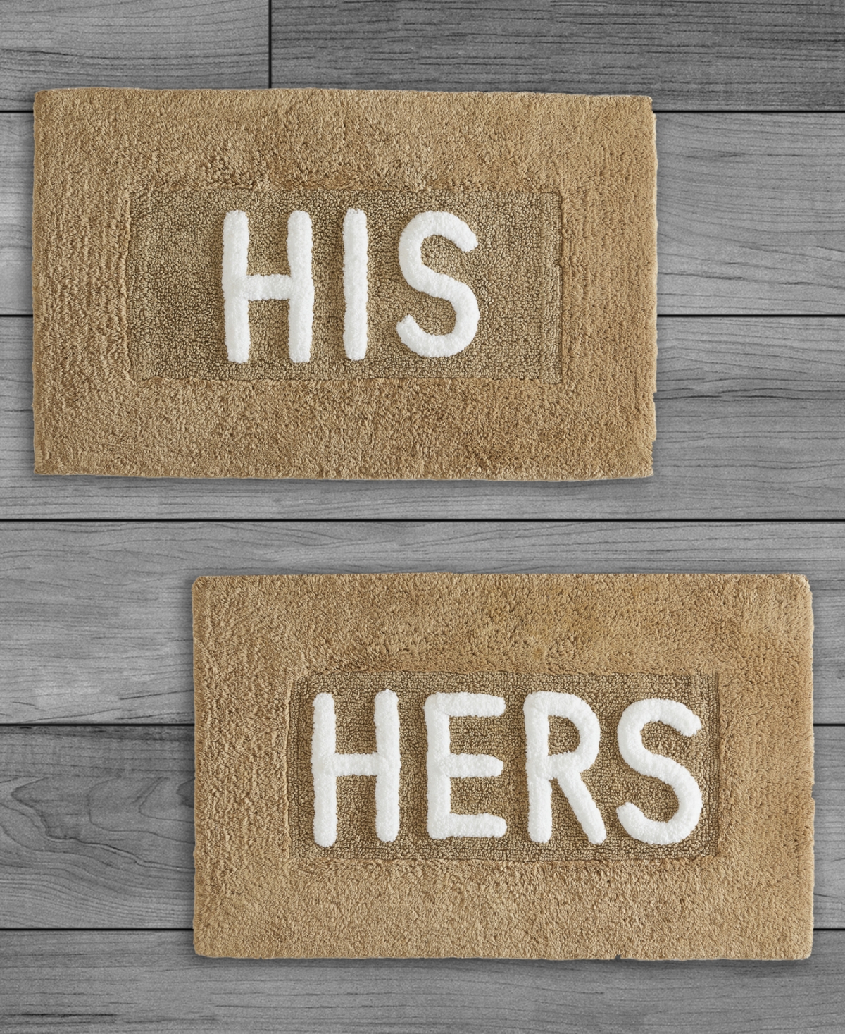 Jean Pierre His & Hers Cotton 2-Piece Bath Rug Set
