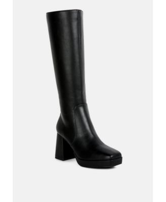 bouts high calf block heel boots