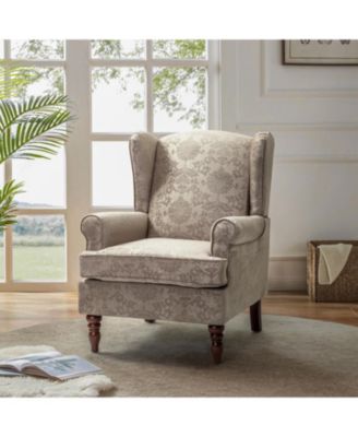 Escanor Traditional Armchair with Pattern Design for Living Room