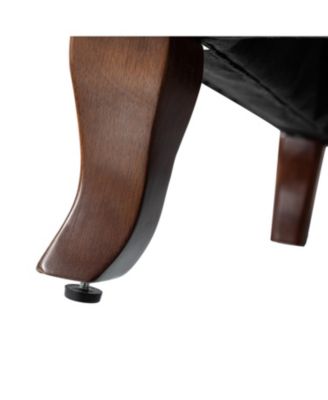 Ewert Comfy Floral Fabric Pattern Armchair with Wingback Design