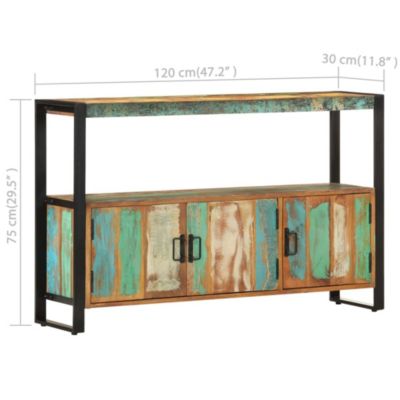 Sideboard 47.2"x11.8"x29.5" Solid Reclaimed Wood