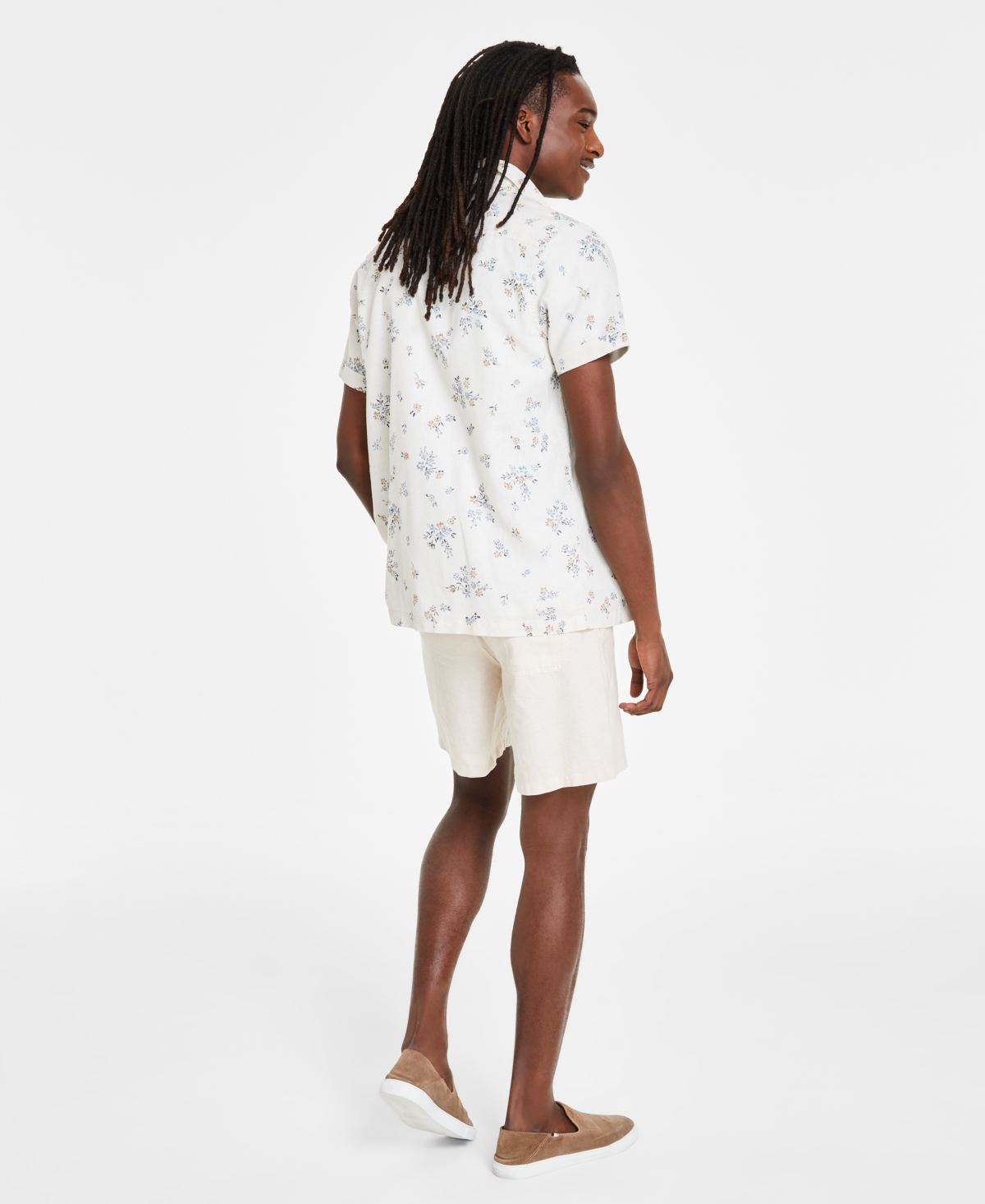Shop Sun + Stone Men's Sun Kissed Regular-fit Curved Hem T-shirt, Created For Macy's In Dream Cloud Blu