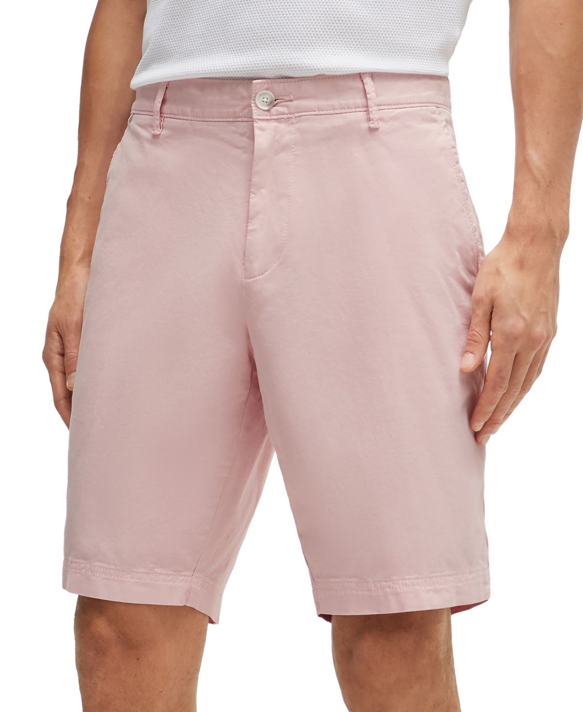 Boss by Hugo Boss Men's Slim-Fit Shorts - Pastel Pink