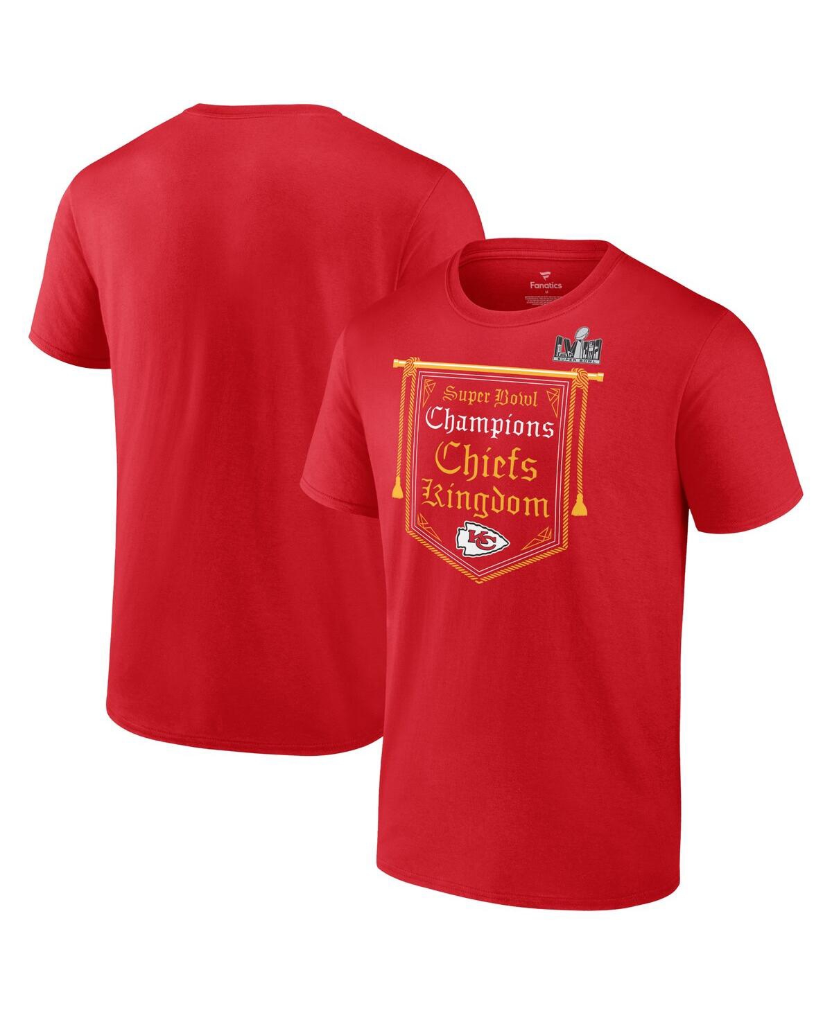 Shop Fanatics Men's  Red Kansas City Chiefs Super Bowl Lviii Champions Hometown On Top T-shirt
