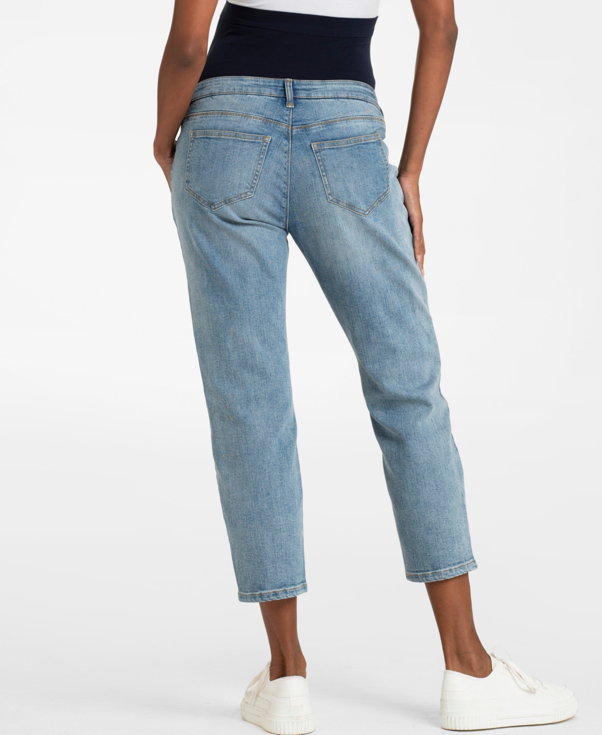 SERAPHINE WOMEN'S COTTON TAPERED MATERNITY JEANS 