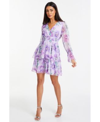white and blue floral mini dress Blue and White Floral Mini Dress – Shop At Home Furnishings