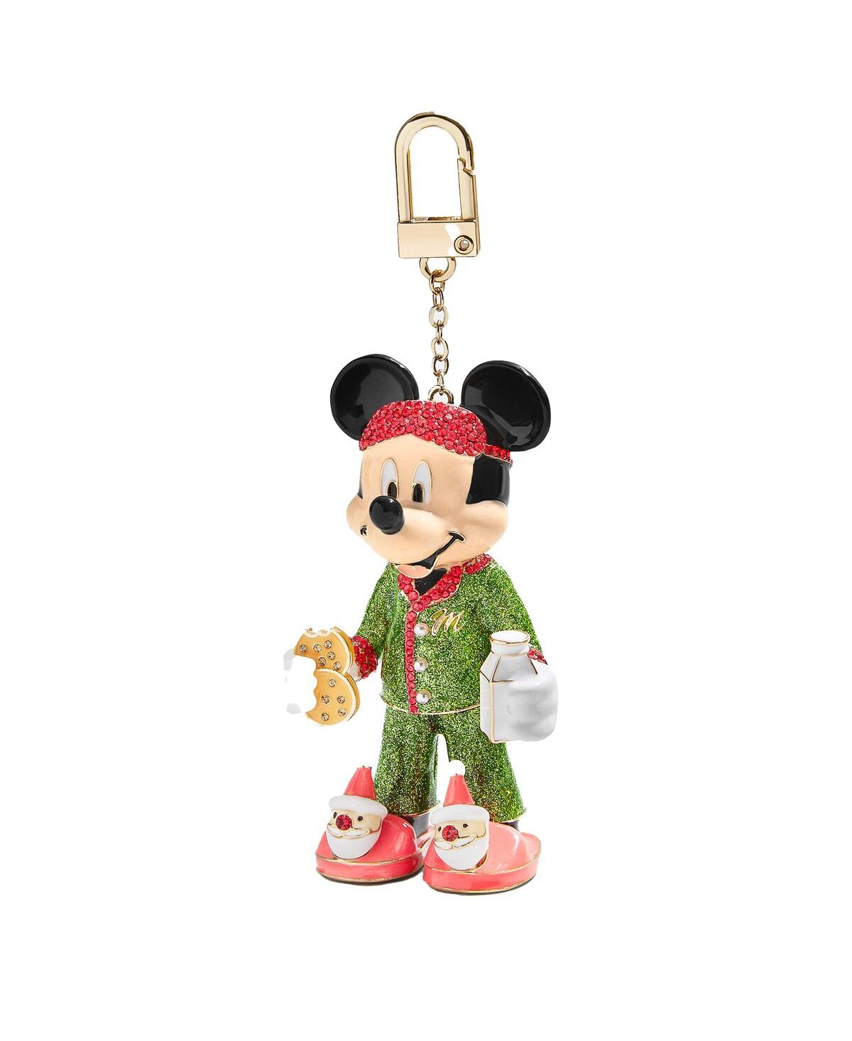 Shop Baublebar Women's  Mickey Mouse Christmas Pjs Bag Charm In Red